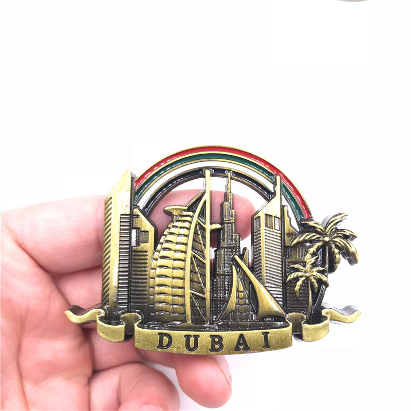 Car Accessories Dubai - Fridge Magnet Dubai Metal Refrigerator Sticker