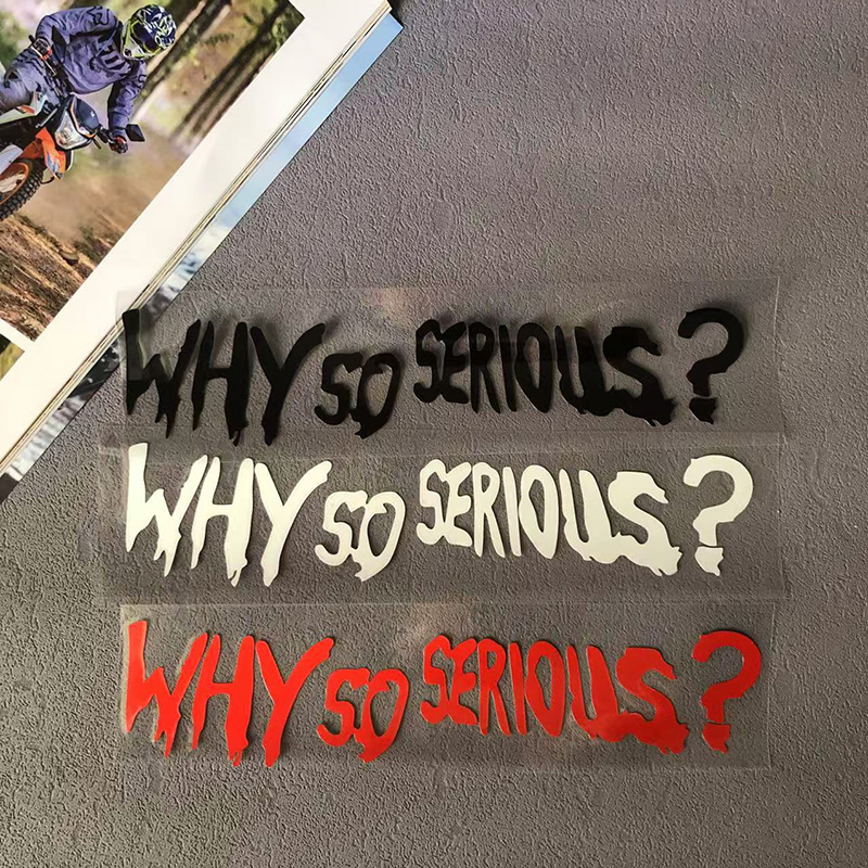 Car Accessories Joker - Why So Serious Decals Motorcycle Stickers