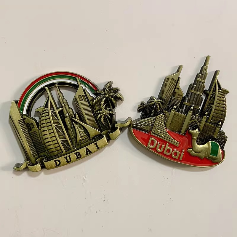 Car Accessories Dubai - Dubai 3D Fridge Magnets Ornament Metal