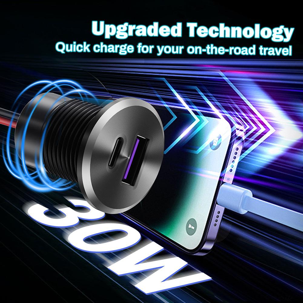 Mini Car Charger Dual Fast Cha - đánh giá và giá D.A.D Car Accessories