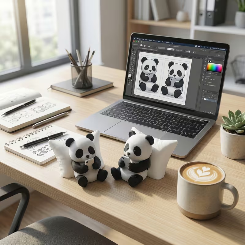 Panda Sculpture Ornament, Desk - đánh giá và giá Car Accessories Must Have
