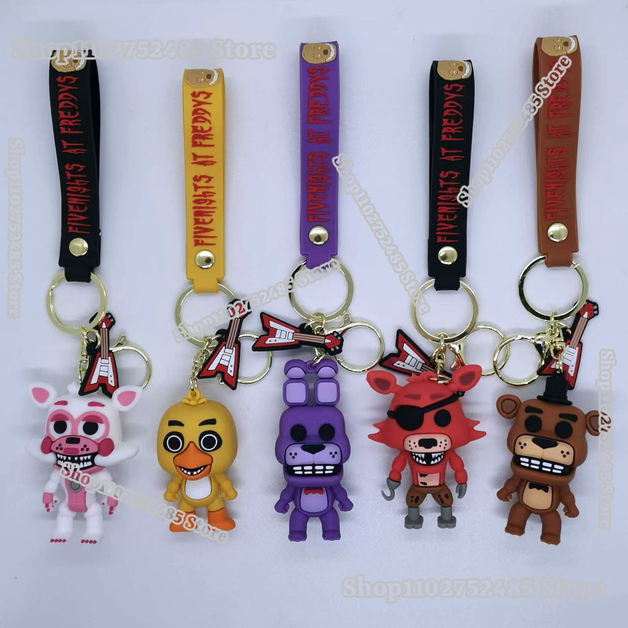 5pcs Cartoon Anime FNAF Figure - đánh giá và giá Car Accessories Gifts For Men