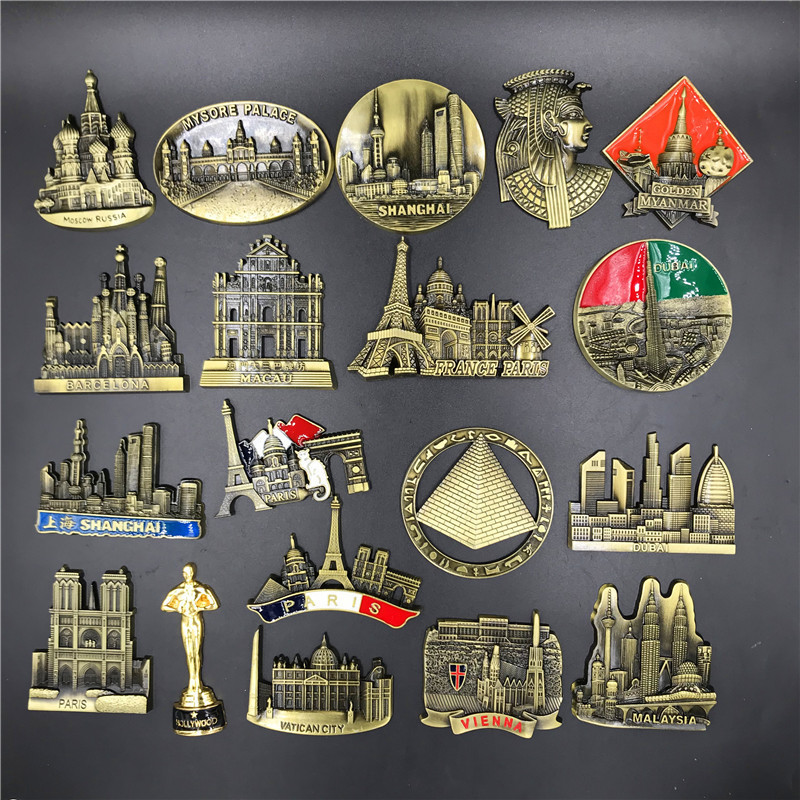 France Paris Metal 3D Cute Mag - đánh giá và giá Car Accessories Dubai