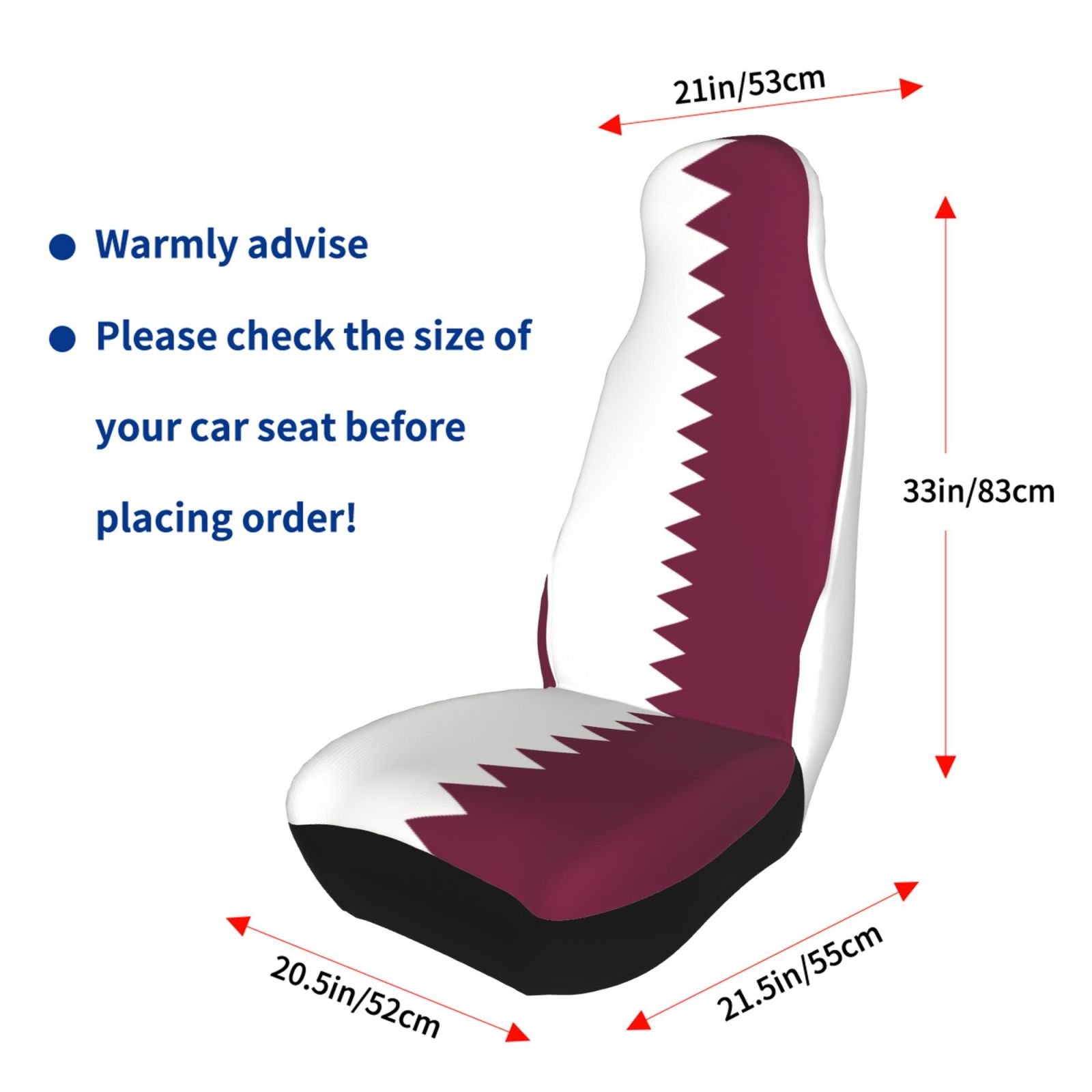 Qatar Flag Printed Patriotic-t - đánh giá và giá Car Accessories Qatar