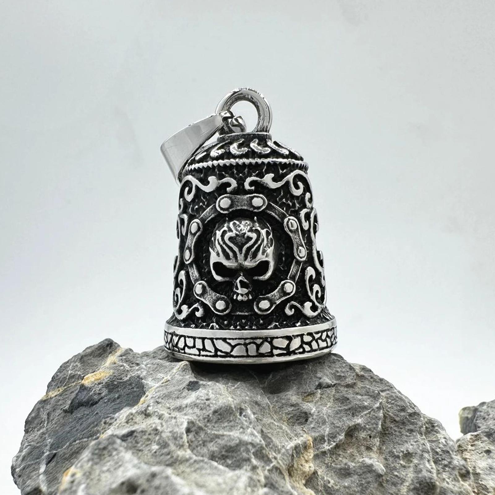 Skull Bell Charm Motorcycle Be - đánh giá và giá Car Accessories Gifts For Men