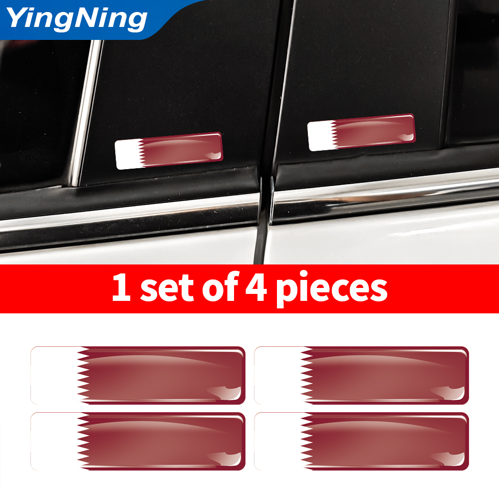 4PCS Qatar Flag Sticker Vinyl  - đánh giá và giá Car Accessories Qatar