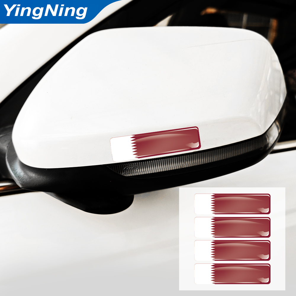 4PCS Qatar Flag Sticker Vinyl  - đánh giá và giá Car Accessories Qatar
