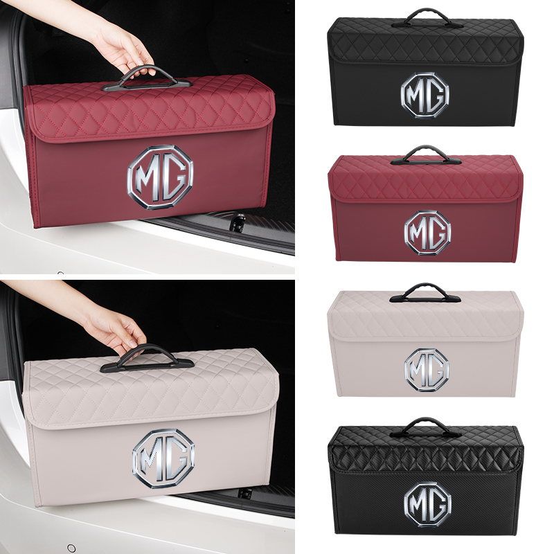 Car Trunk Storage Box Leather  - đánh giá và giá Car Seat Organizer