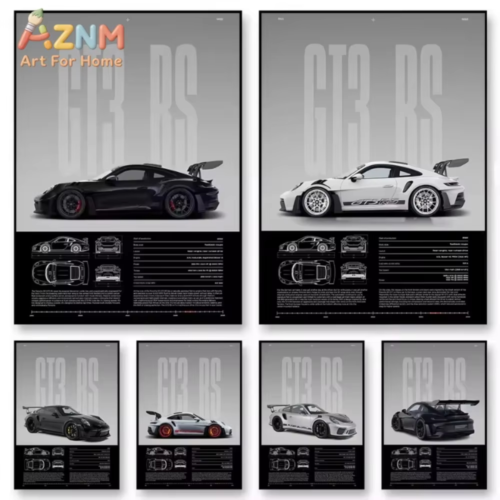 1pc Minimalist 911 GT3-RS 718  - đánh giá và giá Car Accessories For Inside