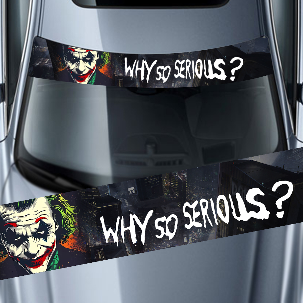 Why So Serious Car Sticker fun - đánh giá và giá Car Accessories Joker