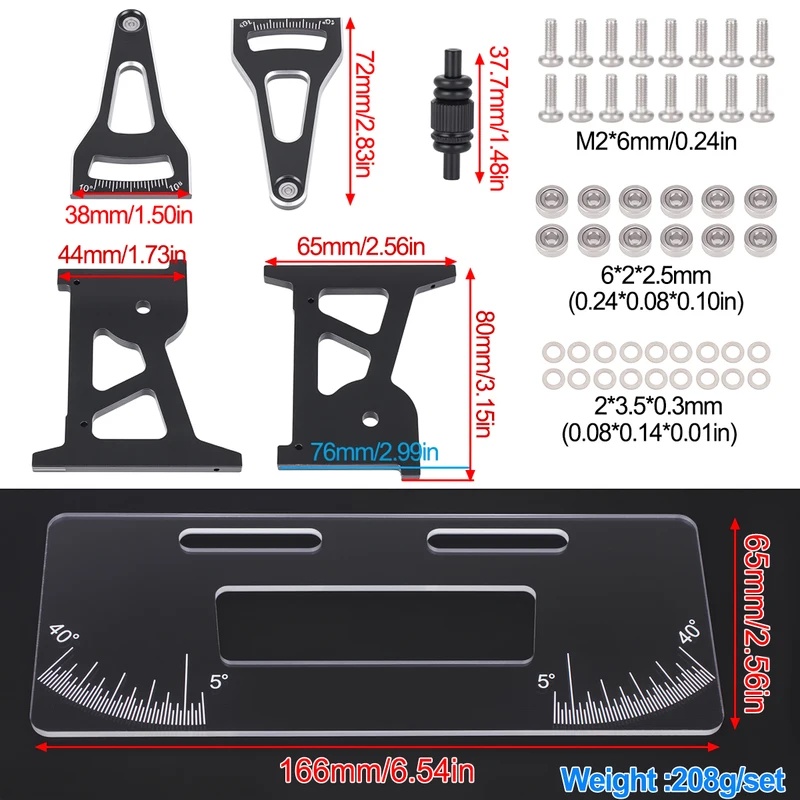 CNC Aluminum RC Chassis Setup  - đánh giá và giá Car Accessories Online