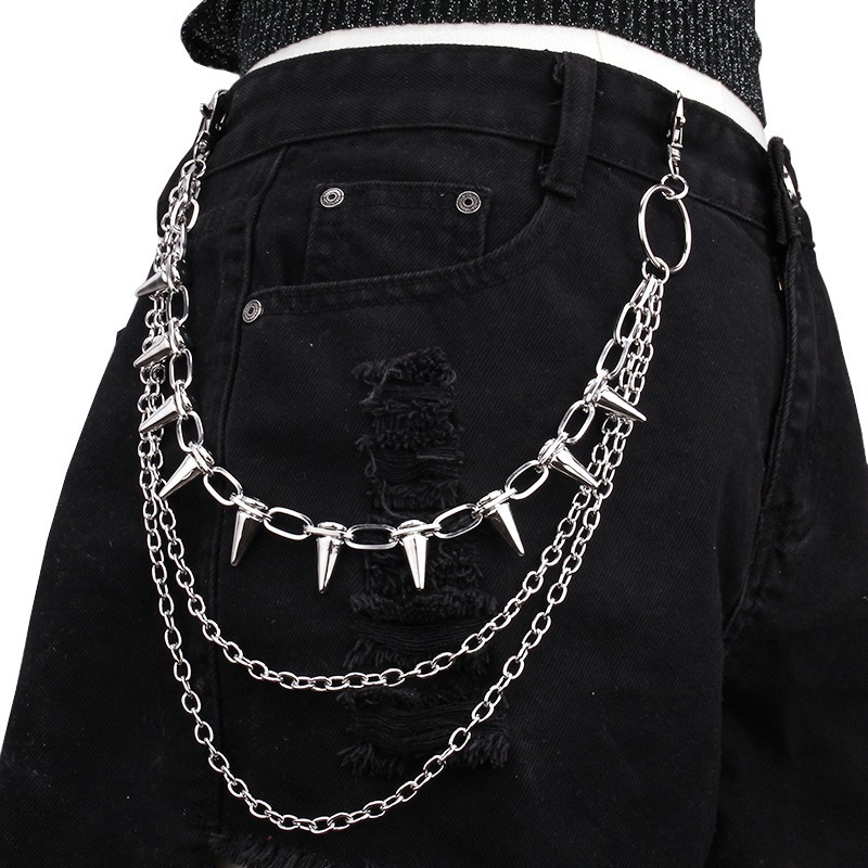 Hip Hop Punk Rock Metal Pants  - đánh giá và giá Car Accessories Gifts For Men