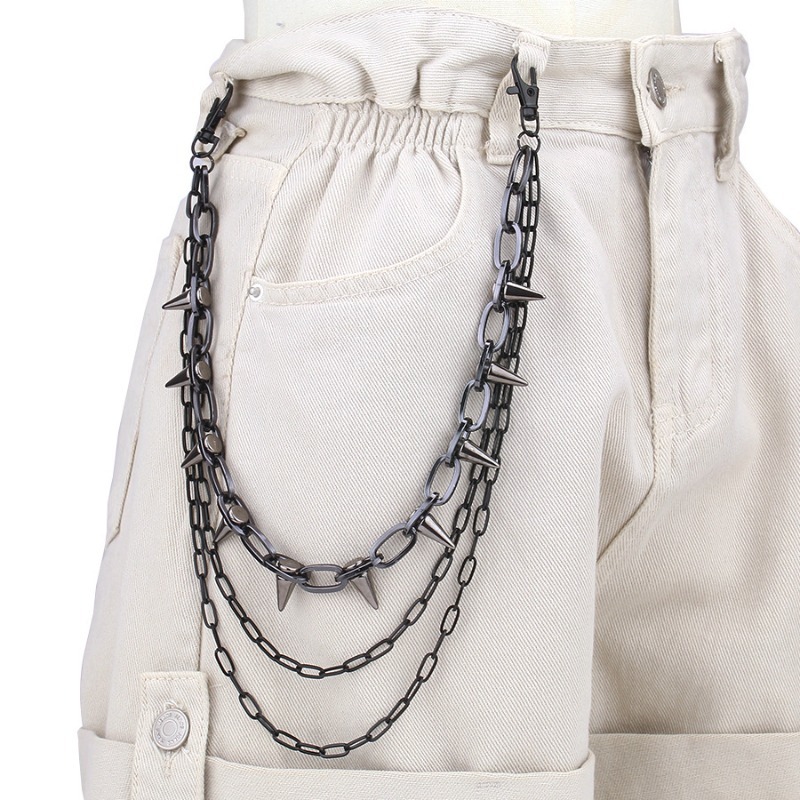Hip Hop Punk Rock Metal Pants  - đánh giá và giá Car Accessories Gifts For Men