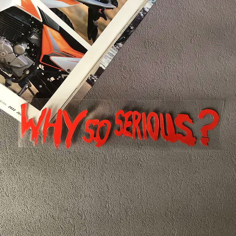 Why So Serious Decals Motorcyc - đánh giá và giá Car Accessories Joker