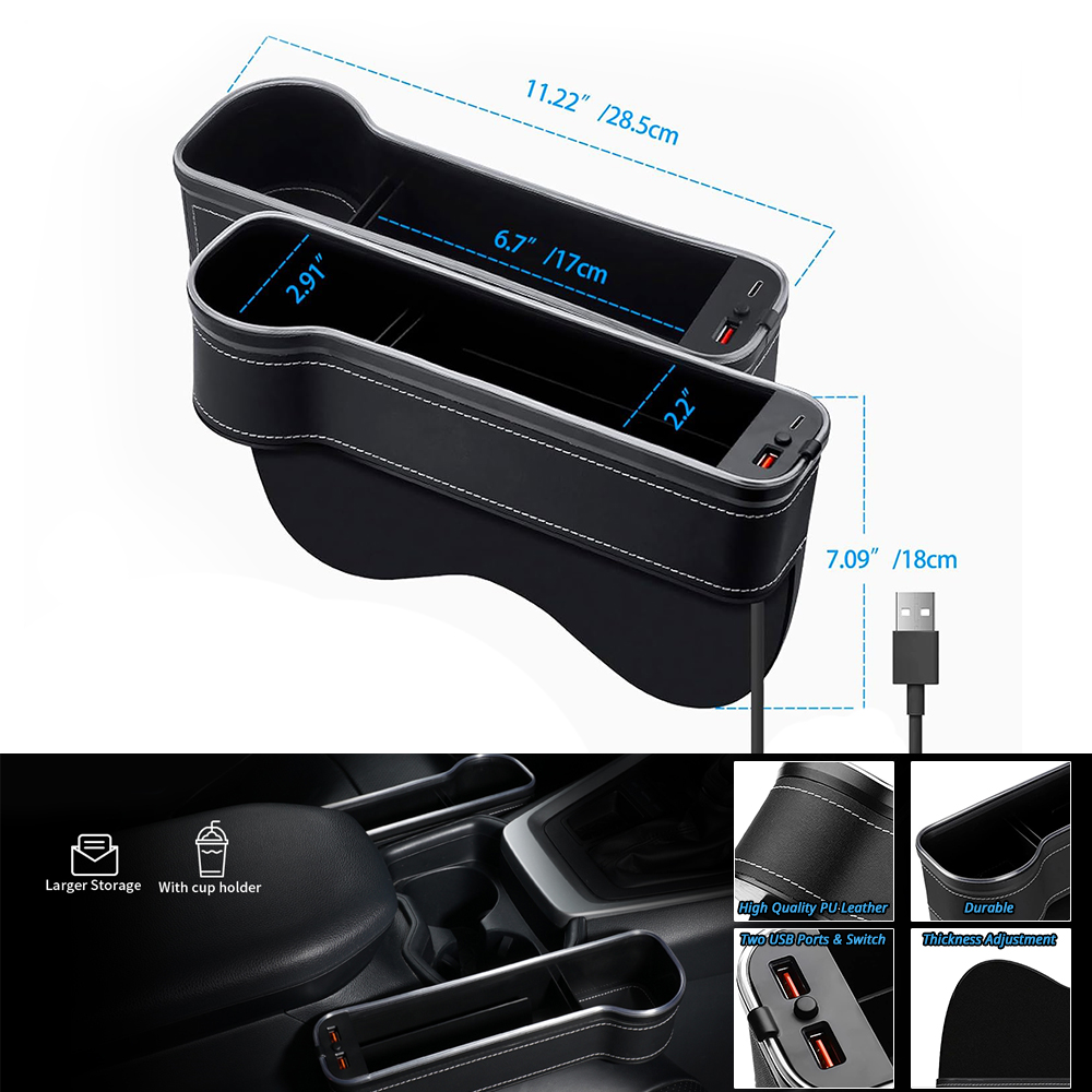 Car Seat Gap Organizer with LE - đánh giá và giá Car Seat Organizer