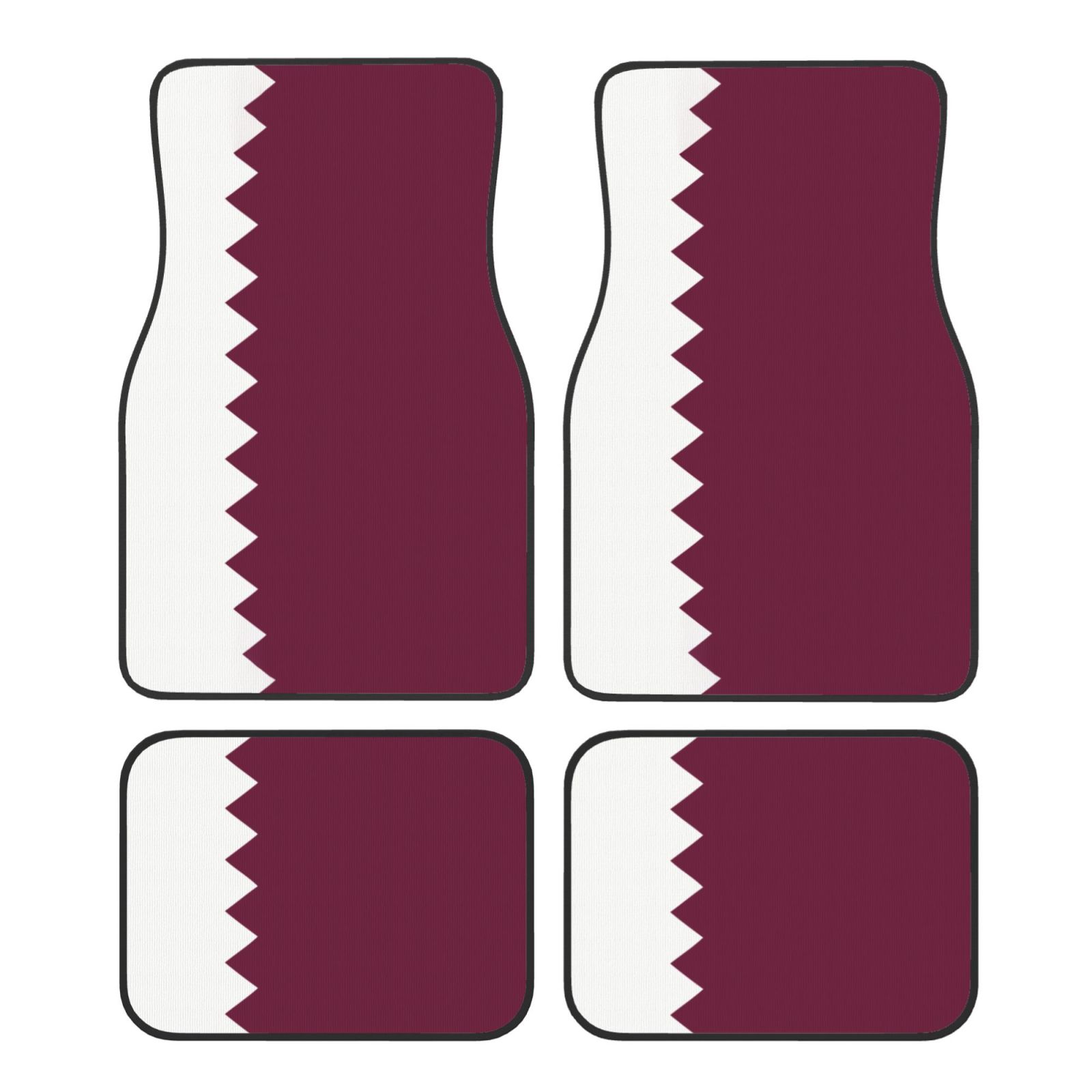 Flag of Qatar Pattern Car Floo - đánh giá và giá Car Accessories Qatar