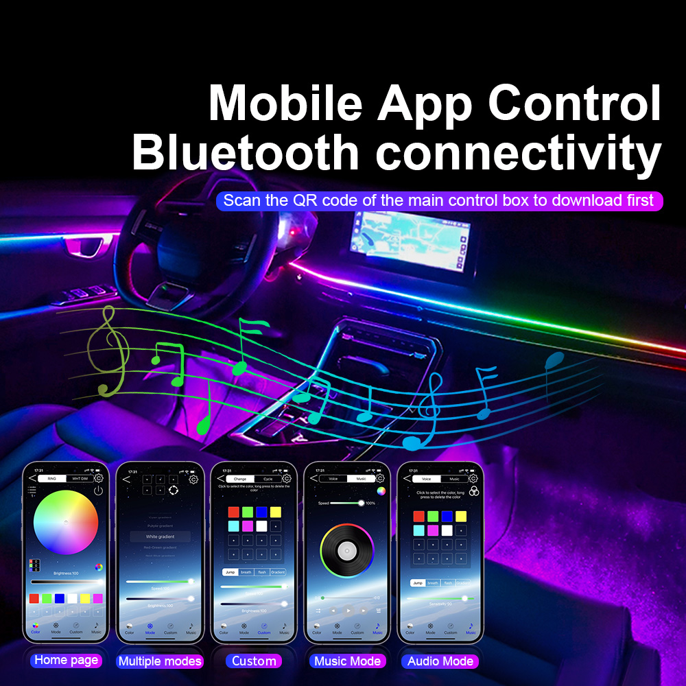 Universal Led Car Ambient Ligh - đánh giá và giá Car Accessories For Inside
