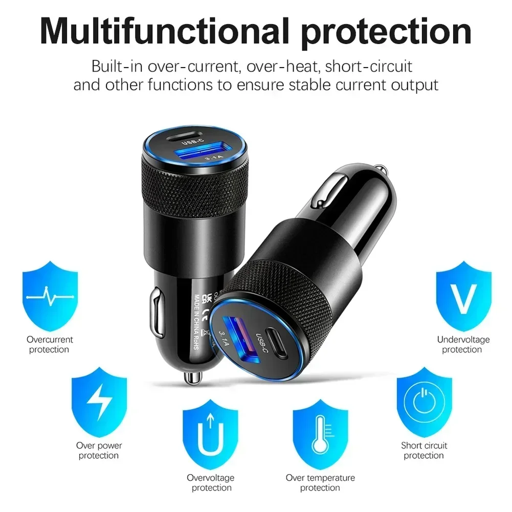 1PCS 65W USB Car Charger Quick - đánh giá và giá Car Accessories Quick Delivery